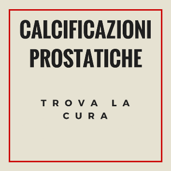 calcificazioni prostata dieta